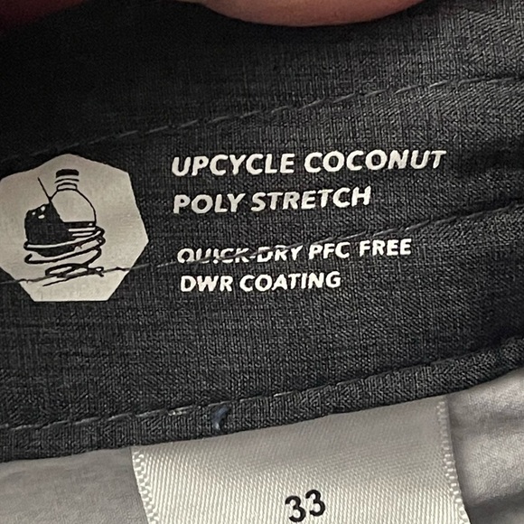 Vissla upcycle coconut poly stretch blue stripe swim trunks - Picture 5 of 9